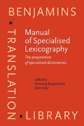 Bergenholtz / Tarp |  Manual of Specialised Lexicography | Buch |  Sack Fachmedien