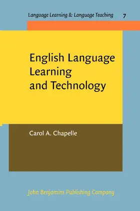 Chapelle |  English Language Learning and Technology | Buch |  Sack Fachmedien