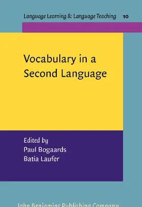 Bogaards / Laufer |  Vocabulary in a Second Language | Buch |  Sack Fachmedien