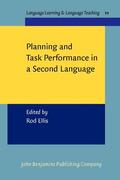 Ellis |  Planning and Task Performance in a Second Language | Buch |  Sack Fachmedien