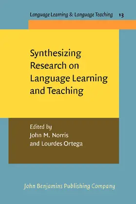 Norris / Ortega |  Synthesizing Research on Language Learning and Teaching | Buch |  Sack Fachmedien