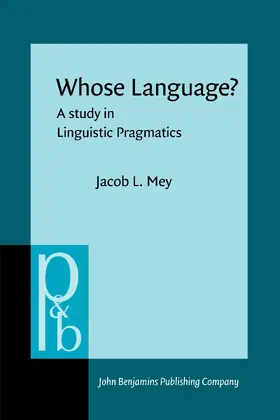 Mey |  Whose Language? | Buch |  Sack Fachmedien