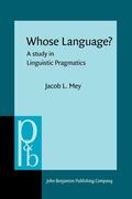 Mey |  Whose Language? | Buch |  Sack Fachmedien