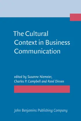 Niemeier / Campbell / Dirven |  The Cultural Context in Business Communication | Buch |  Sack Fachmedien