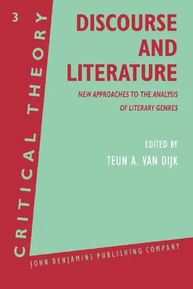 Dijk |  Discourse and Literature | Buch |  Sack Fachmedien