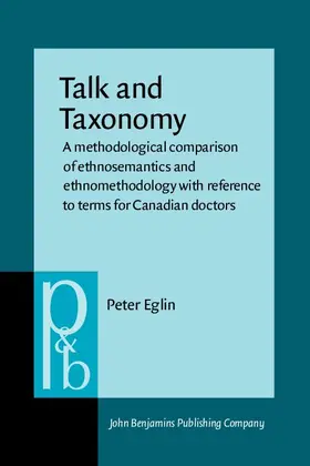 Eglin |  Talk and Taxonomy | Buch |  Sack Fachmedien