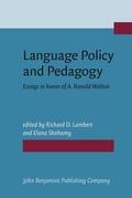 Lambert / Shohamy |  Language Policy and Pedagogy | Buch |  Sack Fachmedien