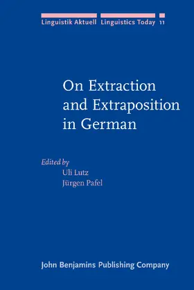 Lutz / Pafel | On Extraction and Extraposition in German | Buch | 978-90-272-2731-7 | sack.de