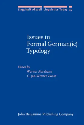 Abraham / Zwart |  Issues in Formal German(ic) Typology | Buch |  Sack Fachmedien
