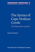 Baptista |  The Syntax of Cape Verdean Creole | Buch |  Sack Fachmedien