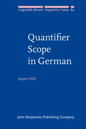 Pafel |  Quantifier Scope in German | Buch |  Sack Fachmedien