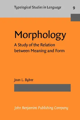 Bybee |  Morphology | Buch |  Sack Fachmedien