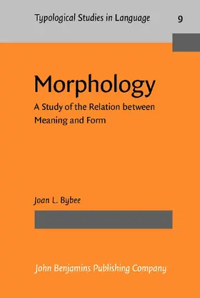 Bybee | Morphology | Buch | 978-90-272-2878-9 | sack.de