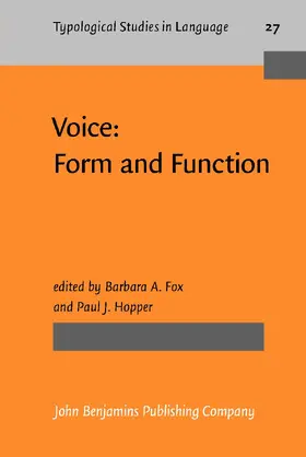 Fox / Hopper |  Voice: Form and Function | Buch |  Sack Fachmedien