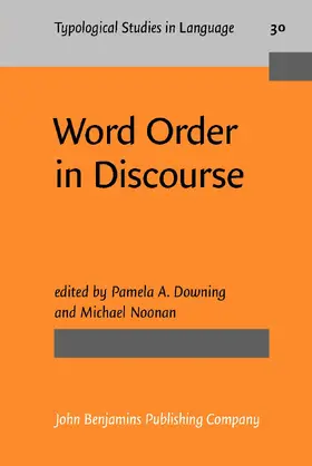 Downing / Noonan |  Word Order in Discourse | Buch |  Sack Fachmedien
