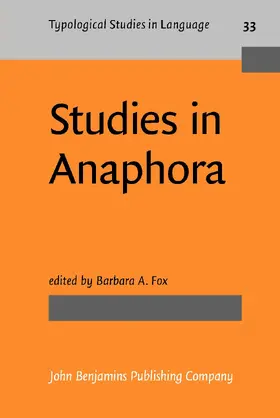 Fox |  Studies in Anaphora | Buch |  Sack Fachmedien