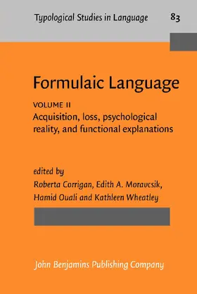 Corrigan / Moravcsik / Ouali |  Formulaic Language | Buch |  Sack Fachmedien