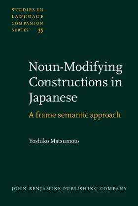 Matsumoto |  Noun-Modifying Constructions in Japanese | Buch |  Sack Fachmedien