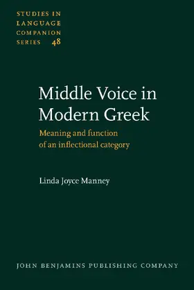 Manney |  Middle Voice in Modern Greek | Buch |  Sack Fachmedien