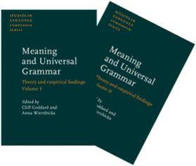 Goddard / Wierzbicka |  Meaning and Universal Grammar | Buch |  Sack Fachmedien
