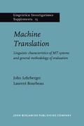 Lehrberger / Bourbeau |  Machine Translation | Buch |  Sack Fachmedien