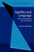Schmitz |  Significs and Language | Buch |  Sack Fachmedien