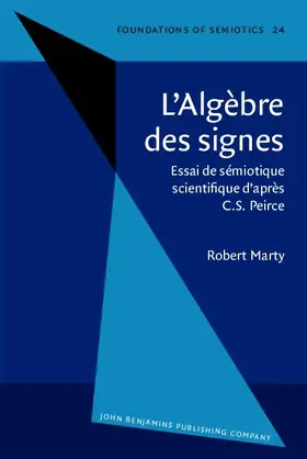 Marty |  L'Alg&#232;bre des signes | Buch |  Sack Fachmedien