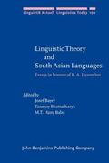 Bayer / Bhattacharya / Babu |  Linguistic Theory and South Asian Languages | Buch |  Sack Fachmedien