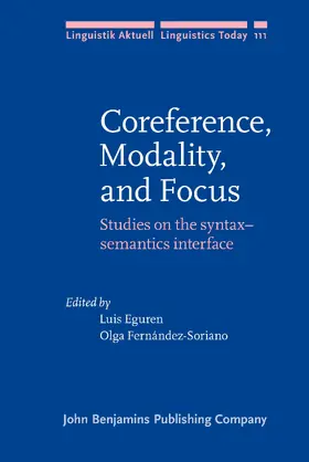 Eguren / Fernández-Soriano |  Coreference, Modality, and Focus | Buch |  Sack Fachmedien