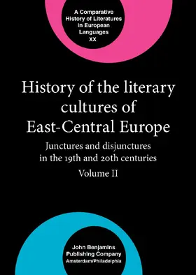 Cornis-Pope / Neubauer |  History of the Literary Cultures of East-Central Europe | Buch |  Sack Fachmedien