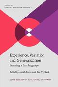 Arnon / Clark |  Experience, Variation and Generalization | Buch |  Sack Fachmedien