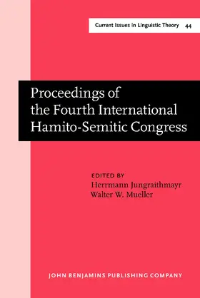 Jungraithmayr / Mueller |  Proceedings of the Fourth International Hamito-Semitic Congress | Buch |  Sack Fachmedien