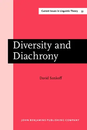 Sankoff |  Diversity and Diachrony | Buch |  Sack Fachmedien