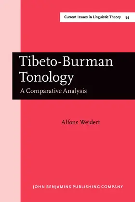Weidert |  Tibeto-Burman Tonology | Buch |  Sack Fachmedien
