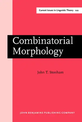 Stonham |  Combinatorial Morphology | Buch |  Sack Fachmedien