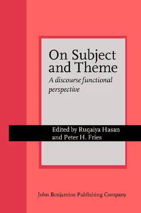 Hasan / Fries |  On Subject and Theme | Buch |  Sack Fachmedien