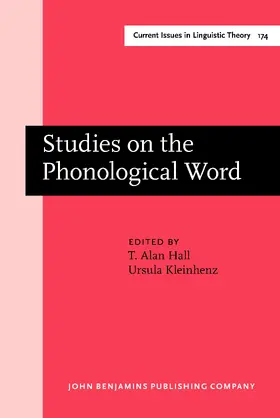Hall / Kleinhenz |  Studies on the Phonological Word | Buch |  Sack Fachmedien