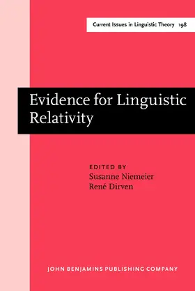 Niemeier / Dirven |  Evidence for Linguistic Relativity | Buch |  Sack Fachmedien