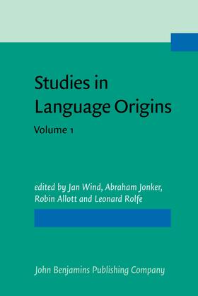 Wind / Jonker / Allott |  Studies in Language Origins | Buch |  Sack Fachmedien