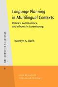 Davis |  Language Planning in Multilingual Contexts | Buch |  Sack Fachmedien