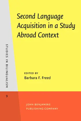 Freed |  Second Language Acquisition in a Study Abroad Context | Buch |  Sack Fachmedien
