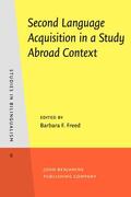 Freed |  Second Language Acquisition in a Study Abroad Context | Buch |  Sack Fachmedien