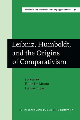 De Mauro / Formigari |  Leibniz, Humboldt, and the Origins of Comparativism | Buch |  Sack Fachmedien