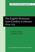 Starnes / Noyes |  The English Dictionary from Cawdrey to Johnson 1604–1755 | Buch |  Sack Fachmedien