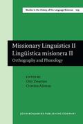 Zwartjes / Altman |  Missionary Linguistics II / Lingüística misionera II | Buch |  Sack Fachmedien