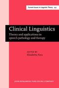 Fava |  Clinical Linguistics | Buch |  Sack Fachmedien