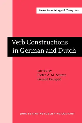 Seuren / Kempen |  Verb Constructions in German and Dutch | Buch |  Sack Fachmedien