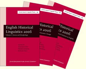 Dossena / Dury / Gotti |  English Historical Linguistics 2006 | Buch |  Sack Fachmedien