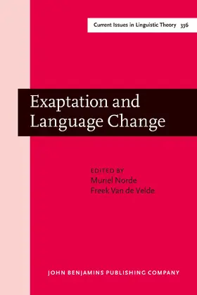 Norde / Van de Velde |  Exaptation and Language Change | Buch |  Sack Fachmedien
