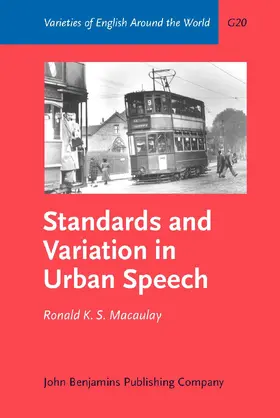 Macaulay |  Standards and Variation in Urban Speech | Buch |  Sack Fachmedien